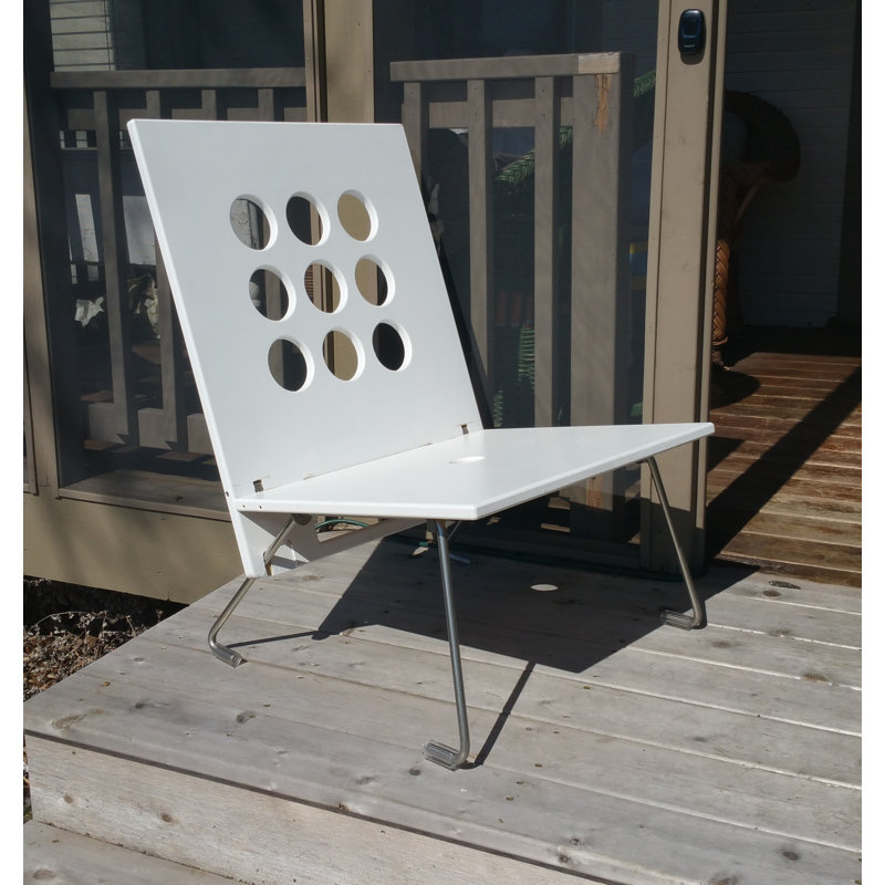 Kilmer Outdoor Lounge Chair, White
