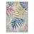 Abrahamson Verdant Tropical Machine Washable Beige / Green / Blue / Purple Indoor Area Rug with Non-Slip Backing-128992195
