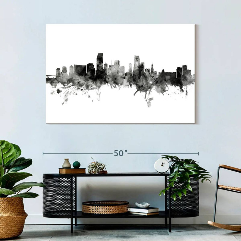 Miami, Floride, horizon V, H 32 po x l 48 po