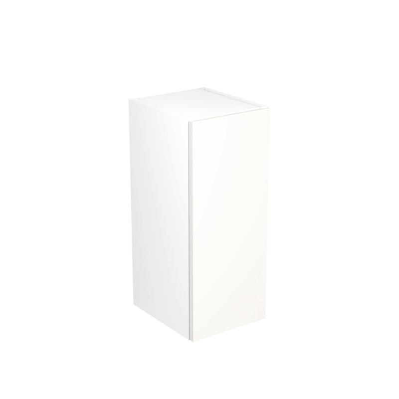 KitchenKit Flatpack Slab Matt Wall Unit, 72cm H x 30cm W x 33cm D, White