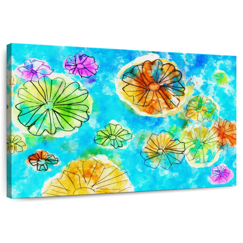 Avery Paper Lilies Floral Abstract, 20" H x 30" W
