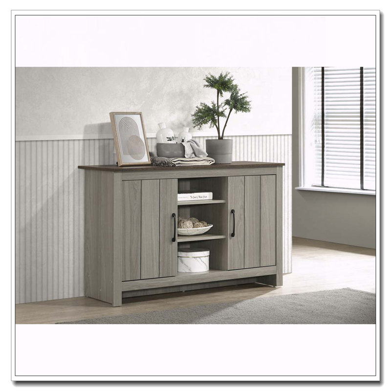 Armoire avec tablettes et gestion des câbles