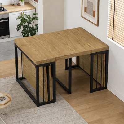 23.62" - 118" Stretching Length, Modern Extendable Dining Table