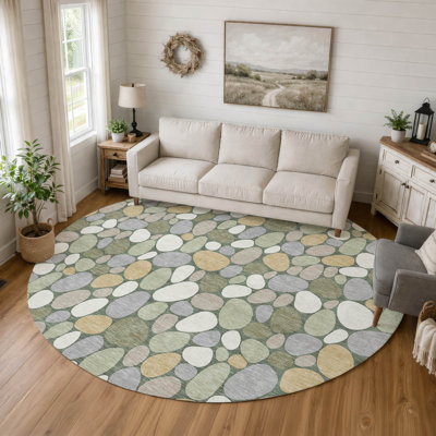Machine Washable Indoor/Outdoor Chantille ACN2817 Geometric Rug