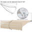 Auvent de terrasse taille rétractable manuel beige-66002068-94592229