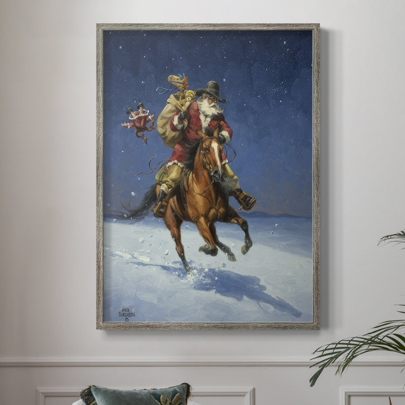 Midnight Rider Framed Print - Solid Wood, 11" H x 9" W