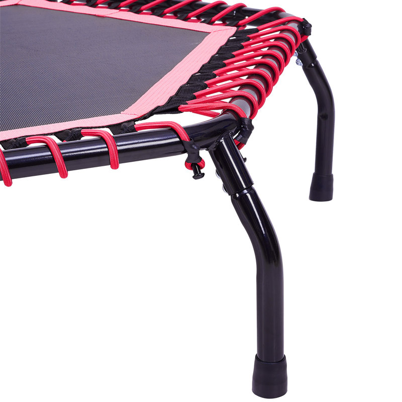 Freeport Park ft Hexagon Backyard Trampoline, Black/Red