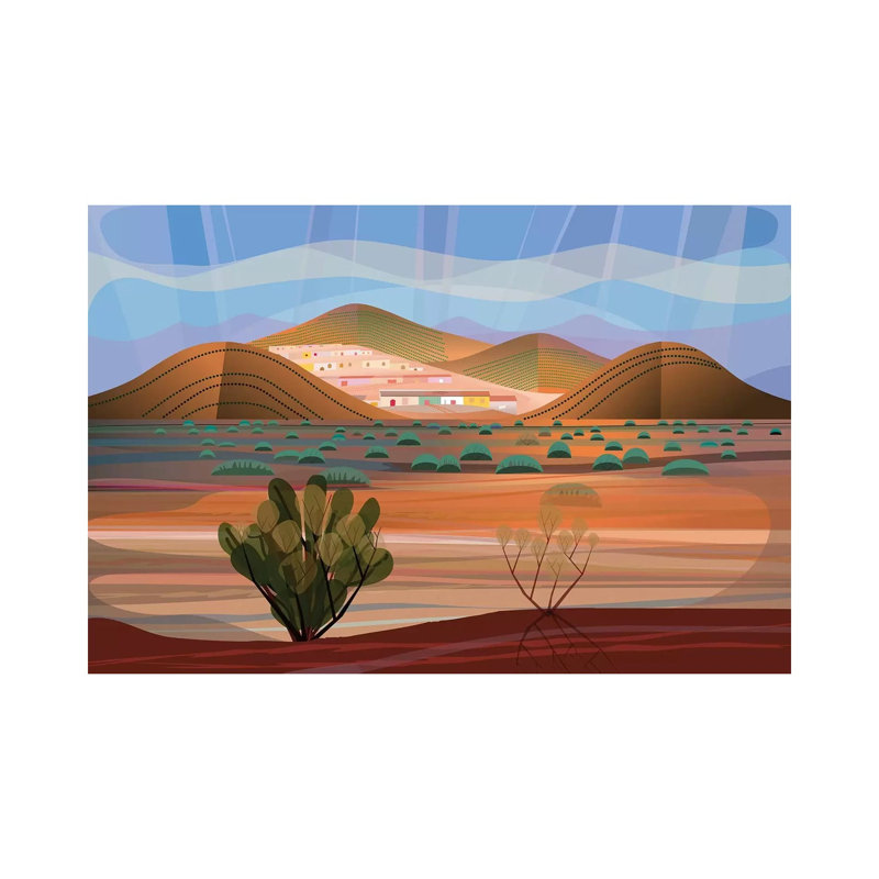 Copper Town by Charles Harker - Wrapped Canvas Print, 20.32 cm H x 30.48 cm W