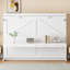 Lit escamotable avec bureau de coiffeuse, miroir central et 2 tiroirs latéraux-324514651