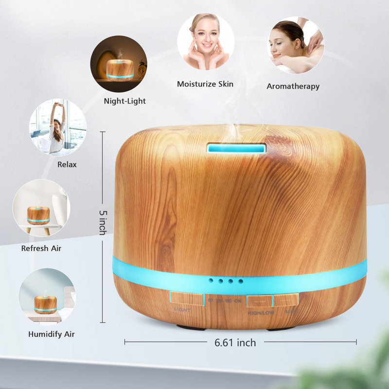 Diffuseur d'huiles essentielles 500 ml DAROMA