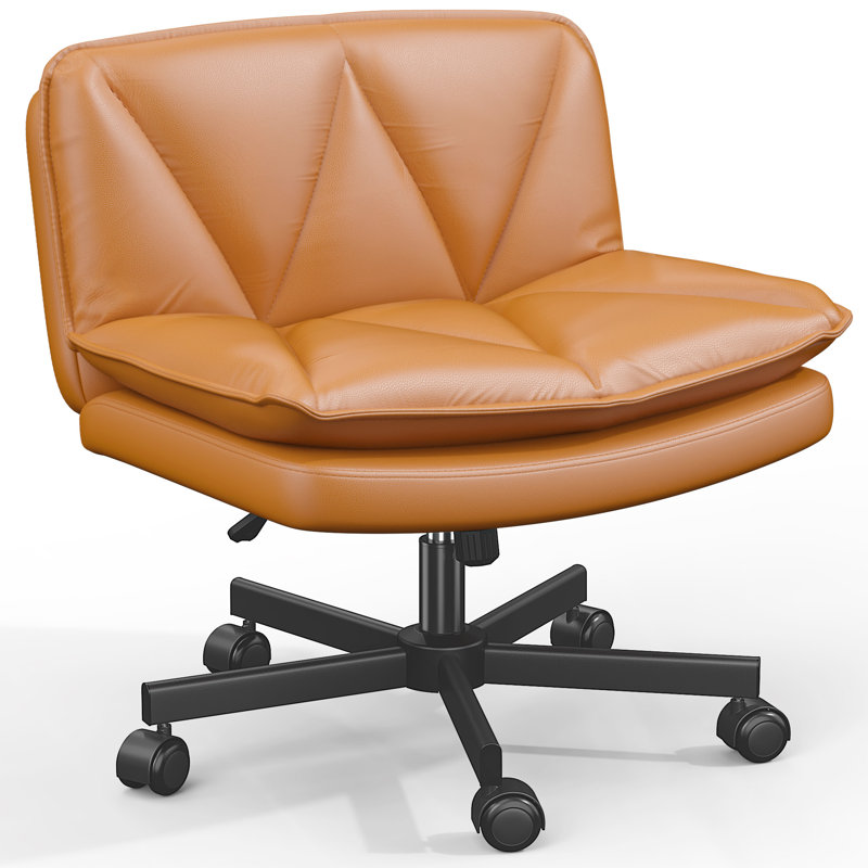 Chaise de bureau pivotante Criss Cross, Orange