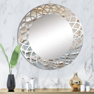 Miroir mural rond rond, miroir décoratif moderne - Annicchiarico