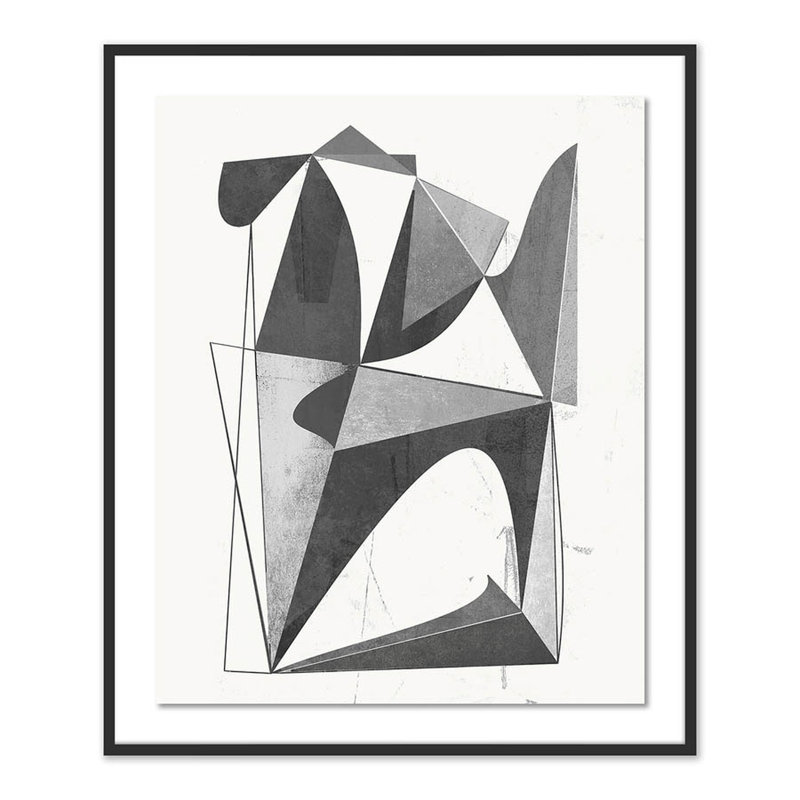 M9V2 Print by Bangbouh Studio, 48" H x 40" W x 2.5" D, Black