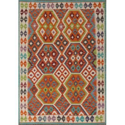 South Western Kilim Oriental Accent Rug 4x6
