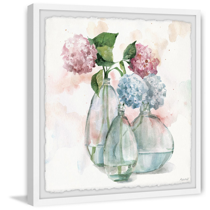 Cadre photo "chrysanthèmes" "par marmont hill, impression sur papier, H 24 po x l 24 po x P 1,5 po