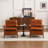 Mid Century Upholstered Arm Accent Chair with Solid Wood Legs-1890899083