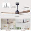Ventilateur de plafond 52 pouces à 3 pales avec télécommande et lumière DEL incluses