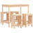 Ayano Brayden Studio Bar Set with Wood Frame and Solid Wood Outer Material-563489108
