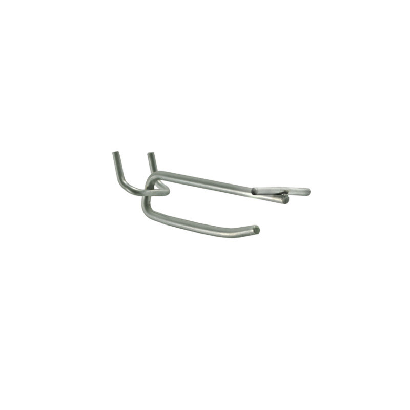 2" Galvanized Metal Wire Flip Scan Hooks, 50-Pack
