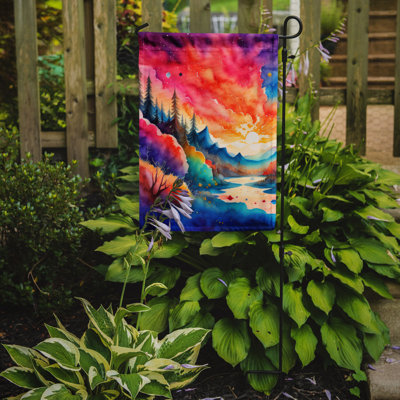 Drapeau de jardin double en polyester H 15,5 po x l 11,25 po