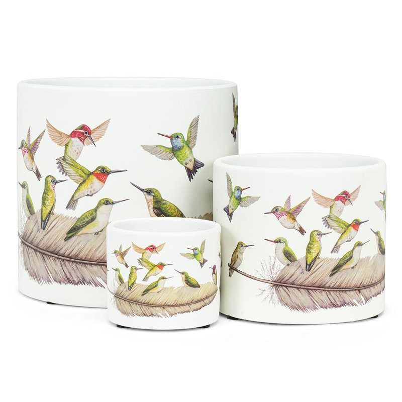 Ceramic Pot Planter, 4.5" H x 4.5" W x 4" D
