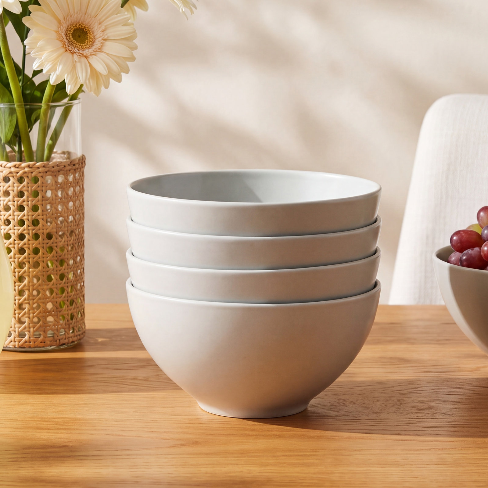 Stoneware Cereal Bowl, Plum