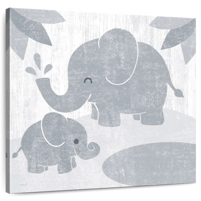 Ashelle safari amusant éléphant gris sans bordure