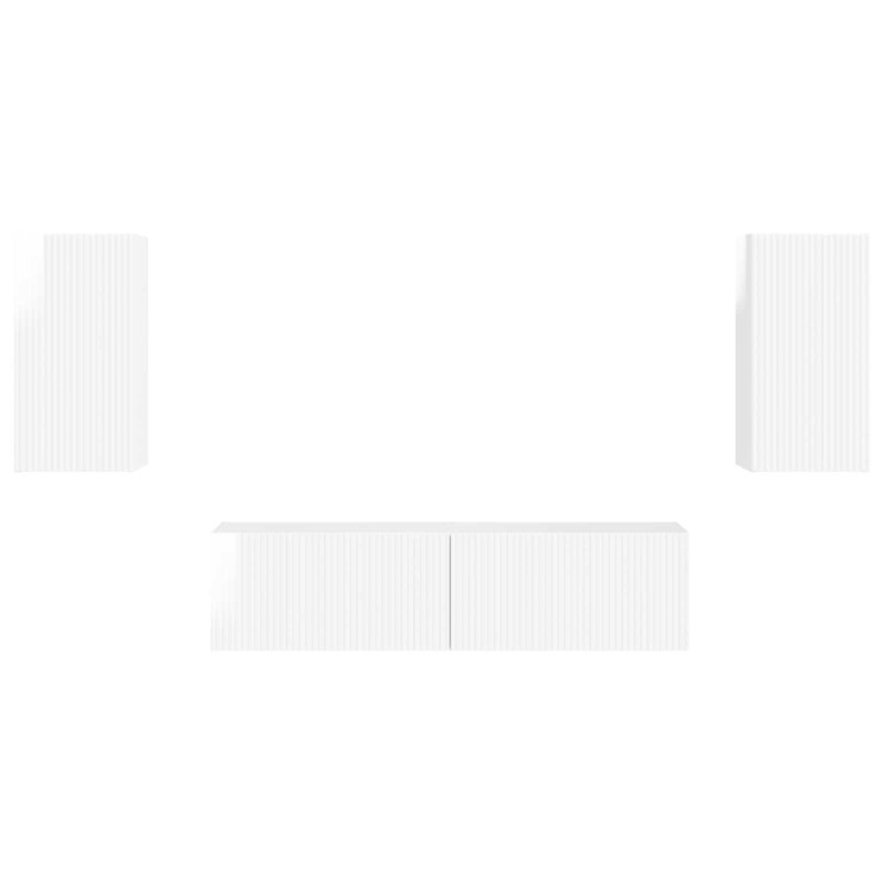 TV Stand for TVs up to 60", High Gloss White