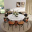 Table de salle à manger ronde Conlon avec plateau tournant-1854513546-1854513547