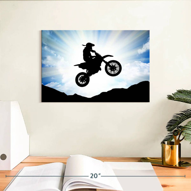 Motocycliste Sirci, H 8 po x l 12 po
