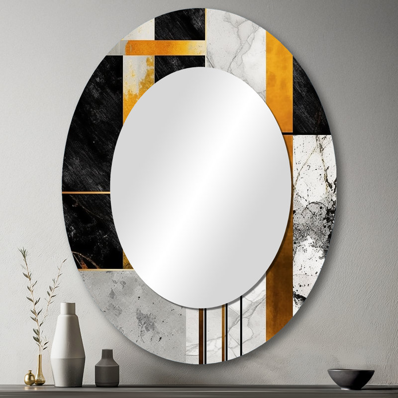 Lebow - Abstract Metal Mirror, 43" x 33"