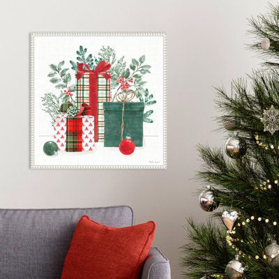«Classic Christmas II» par Beth Grove, reproduction d'art sur toile encadrée