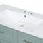Meuble-lavabo vert 36 po avec lavabo, structure solide et panneau de fibres à densité moyenne, conception autoportante moderne