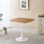 Ensemble de table de salle à manger robuste en MDF et pieds en métal blanc pour la famille