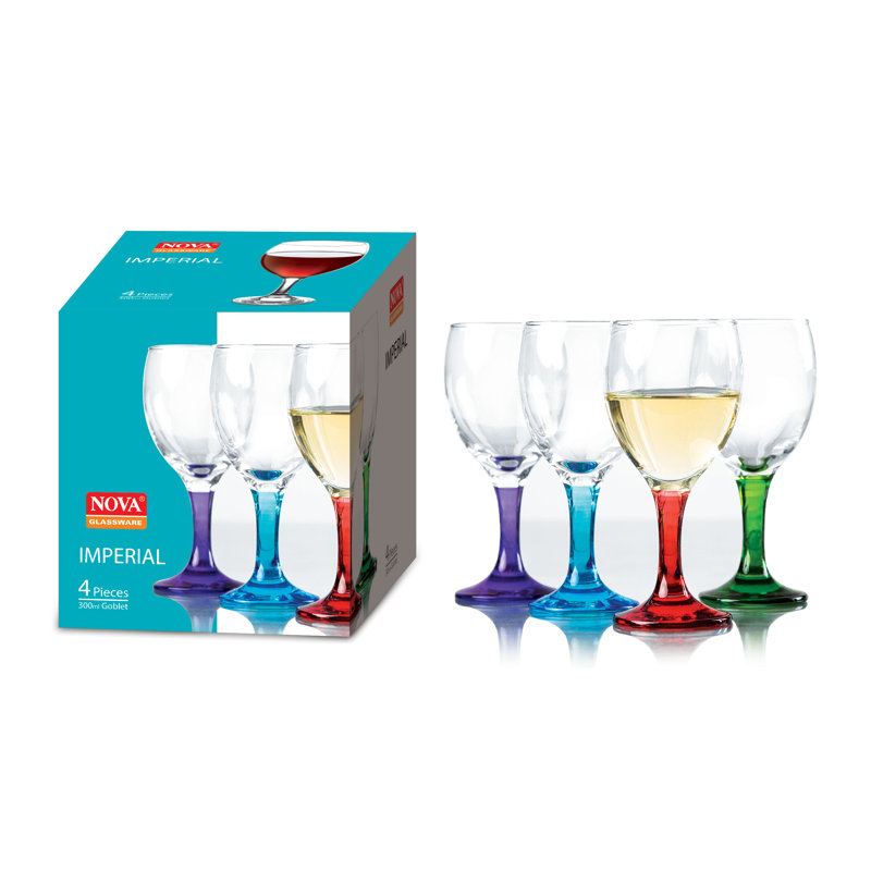 4PCS IMPÉRIAUX EN VERRE DE VIN