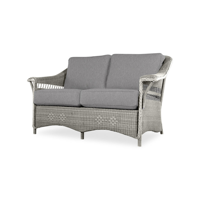 Nantucket Outdoor 2 - Seat Loveseat, Loveboat Mint, Pewter