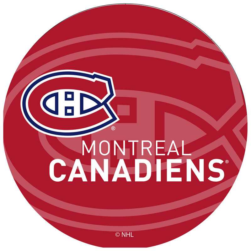 Tabouret de bar pivotant 28,5 po NHL, Noir, Montreal Canadiens