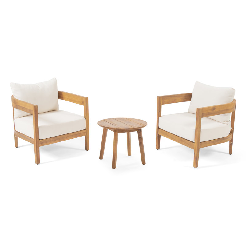Acacia 2 - Person Patio Conversation Set with Cushions