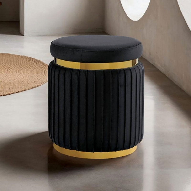 Tabouret Stevenson, Noir et or