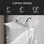 Pomme de douche double avec douchette combinée, pomme de douche à pluie haute pression 12 pouces-101254415