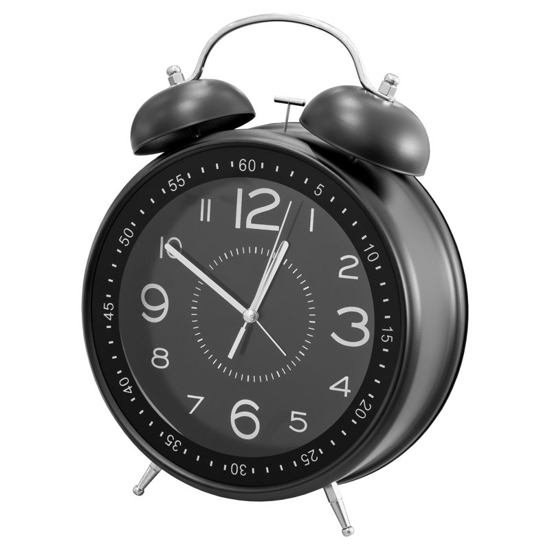 Metal Alarm Tabletop Clock