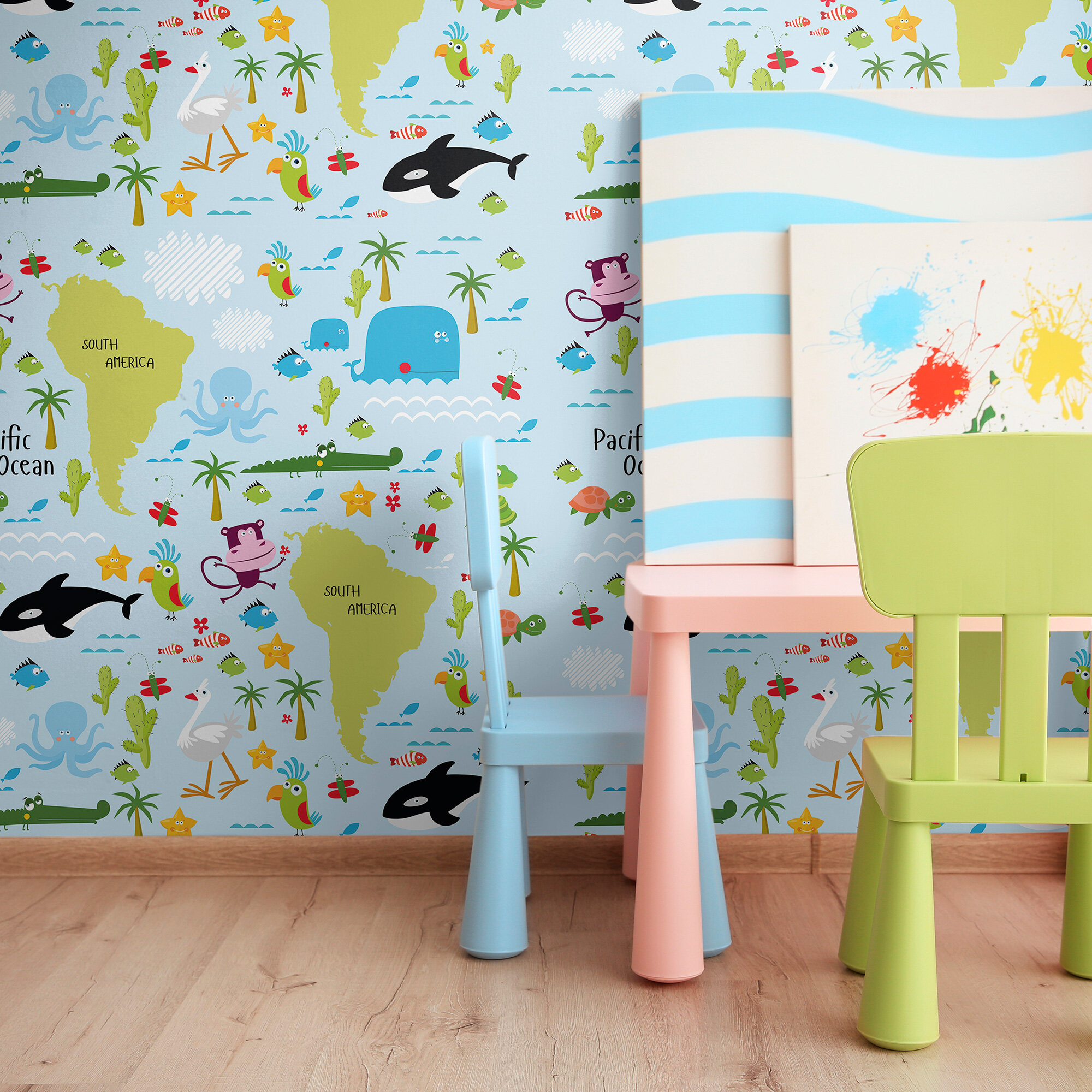 Buy Polar Kids Room Wallpaper Nursery Peel  Stick Removable Online in  India  Etsy
