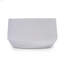 2 pots de fleurs en céramique, pot de fleurs moderne pour patio, jardin ou rebords de fenêtre - blanc brillant