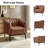 Yeilyn Industry 27.5" Wide Faux Leather Chair with Channel Tufting and Metal Leg-94883784