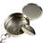 Stainless Steel Portable Pocket Circular Ashtray Key Chain With Cigarette Snuffer