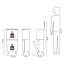 Poubelle et poubelle de recyclage Sortia de Brabantia, 5,3 + 6,6 gallons (20 L + 25 L)-129436431