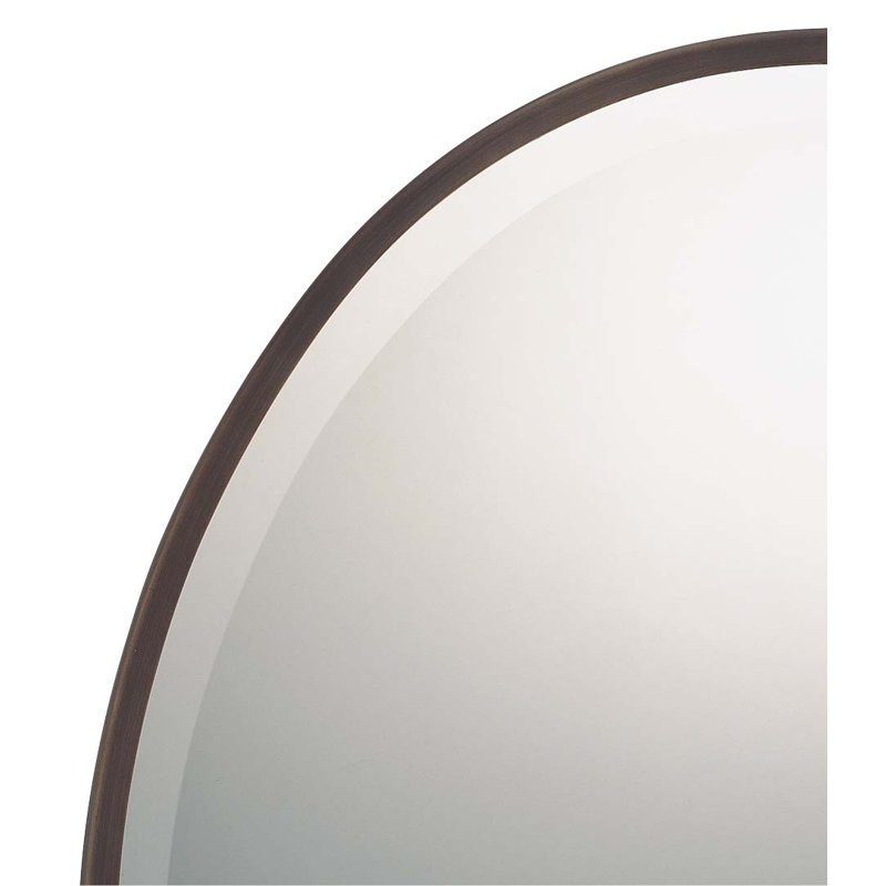 Minka Lavery Mirror With Excavation Glass Mirror, 24.5" H x 19.5" W, Brushed Nickel