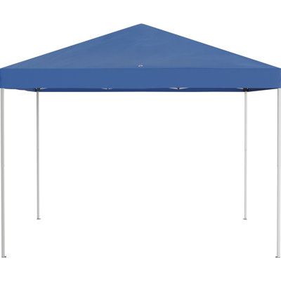 Blue Pop Up Canopy Tent 10' X With Netting. For Outdoor Picnic Outings, Garden, Patio. Height Adjustable, Holds 10 People Netting, For Outdoor, Instant Gazebo Carry Bag. Large Shade, Room