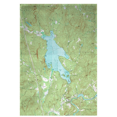 Nautical Map Double Sided Polyester Garden Flag