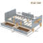 Lit plateforme avec tiroirs de rangement, structure de lit en bois massif avec garde-corps-1730041902-1730041901
